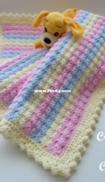 Crochet n Create CNC285 - Pastel Baby Blanket - Free