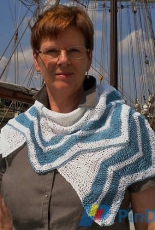 Regatta Shawl by Elke Borchert-German-Free