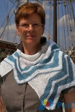 Regatta Shawl by Elke Borchert-German-Free