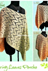 Be A Crafter - Maz Kwok - Spring Leaves Poncho L- Free