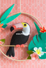 Felt Toucan Mobile - Lia Griffith