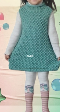 Girls dress 4-5 years old - Author unknown - Russian, English