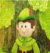 Jean Greenhowe-Robin Hood-pullout from Storybook Dolls-translated to French