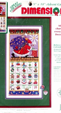Dimensions - 8466 Believe Advent Calendar XSD