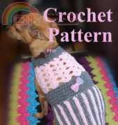 Posh Pooch Designs - Sara Sach - Pink and Grey Pleated Dog Sweater