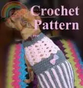 Posh Pooch Designs - Sara Sach - Pink and Grey Pleated Dog Sweater