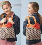 Yarnspirations - Bernat Design Studio - Mermaid Tears Purse - Free