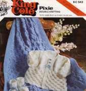 King Cole 543 Shawl Coat Bootees