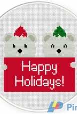 Daily Cross Stitch - Christmas Bears