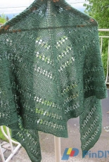 Audierne Automne/Ete/Printemps/Hiver Shawl by Hélène2.3 Soie et laine-French-Free