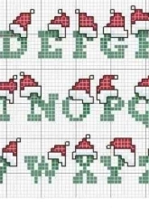 Christmas Alphabet from magazine