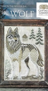 Cottage Garden Samplings - A Year in the Woods ll #1 - CGS-1125 The Wolf PCS + XSD