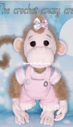 The Crochet Crazy Crew - Tracey Denise - Banjo the Monkey