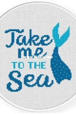 Daily Cross Stitch  - Take Me to the Sea