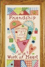 Design Works 2384 Friendship Stamped Design