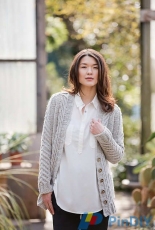 Marylebone Staghorn Cable Cardigan by Dawn Catanzaro - Bristol Ivy - Wool People Vol. 10