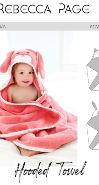 Rebecca Page - Hooded Towel - Sizes Childeren's - Free