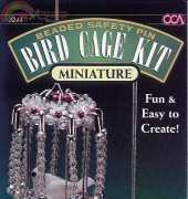 Beaded safety pin - Beaded Bird Cage