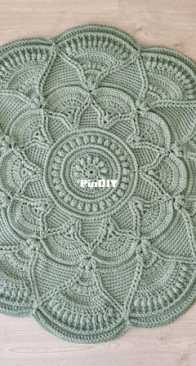 Floornament _ crochet floral rug pattern _ English