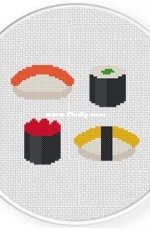 Daily Cross Stitch - Sushi Galore