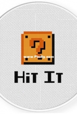 Daily Cross Stitch - Hit It Coin Block