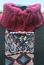 Rich and Deep Cabled Cowl by Laura Heisler