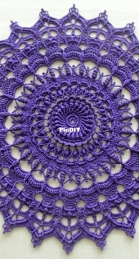 Galyna Borysova - Галина Борисова - Veronica Doily - Салфетка Veronica - Russian