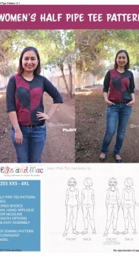 Ellie and Mac - Half Pipe Tee - Sizes XXS-4XL