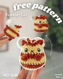 Crochet by Janina - Bumble cat - Free
