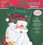 Dimensions 8124 Applique Felt Works - Sequined Santa Stocking