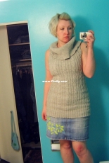 Coffee tunic Sleeveless Top by Mira Saarentaus-Free