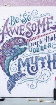 Motivational Narwhal by Emma Congdon from Cross Stitch Crazy 256 PCS + XSD