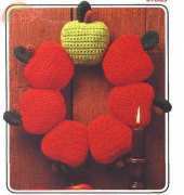 Annies Attic 87B63 Apple Wreath by Michele Wilcox