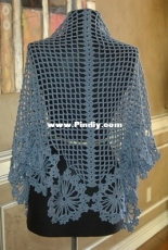 Cristina Mershon - French Blue Shawl - Free