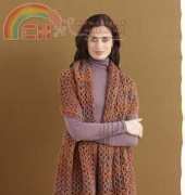 Lion Brand Yarn Homespun 81006B Arrow Lake Shawl