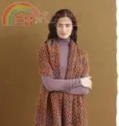 Lion Brand Yarn Homespun 81006B Arrow Lake Shawl