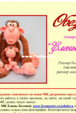 Monkey by Elena Belova -  Russian
