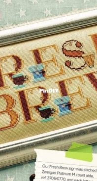 Coffee ABC by Emma Congdon from Cross Stitcher 327 PCS + XSD