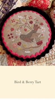 Blueberry ridge designs- bird and Berry tart
