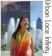 Urban lace Infinity Scarf by Tanis Gray for Cascade Yarns