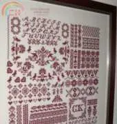 Many years sampler - my design