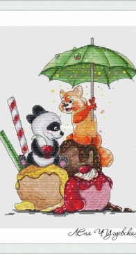 Snowball And Caramel - Summer by Elena Chuguevskaya / Елена Чугуевская - Бегемоша
