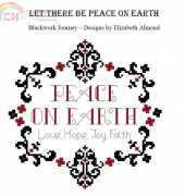 Let There Be Peace On Earth - Blackwork Journey - Elizabeth Almond