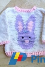 Noelle Stiles - Bunny Love Baby Sweater - Free