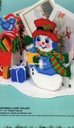 Bucilla 61144 Snowman Card Holder