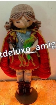 Art de Luxo Amigurumi - Rosi Guimarães - Saint Expedite - Santo Expedito - Portuguese