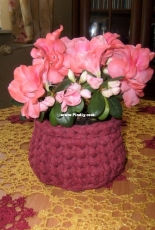 Small crochet basket