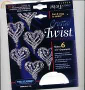 The Beadery- Crystal Twisted Heart