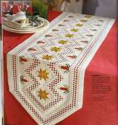 table runner christmas hardanger
