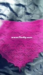 Les Papillons Shawl by Elena Vladimirovna-English,Russin
